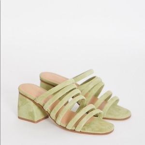 Paloma Wool - ‘Maria’ Heels Light Green Suede - 38